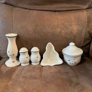 5 Piece Wintergerry Pfaltzgraff pieces